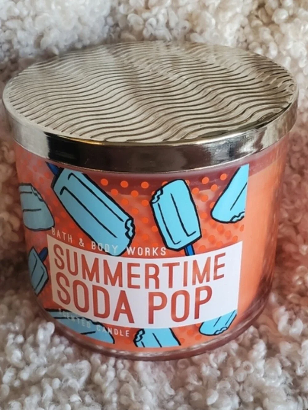 Bath & Body Works Summertime Soda Pop Scented 3 Wick Candle